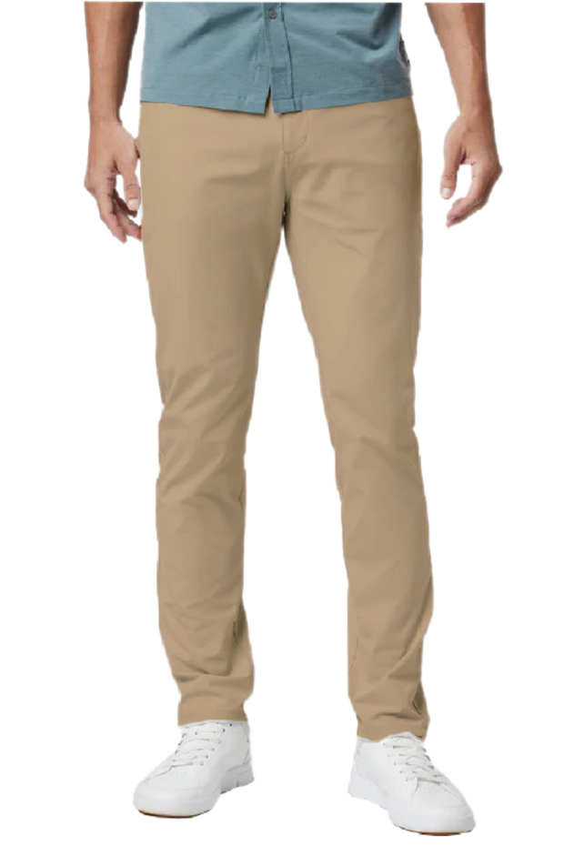 Tech Power Stretch 5-Pocket Pant, Warp Knit 100% Polyester, Khaki