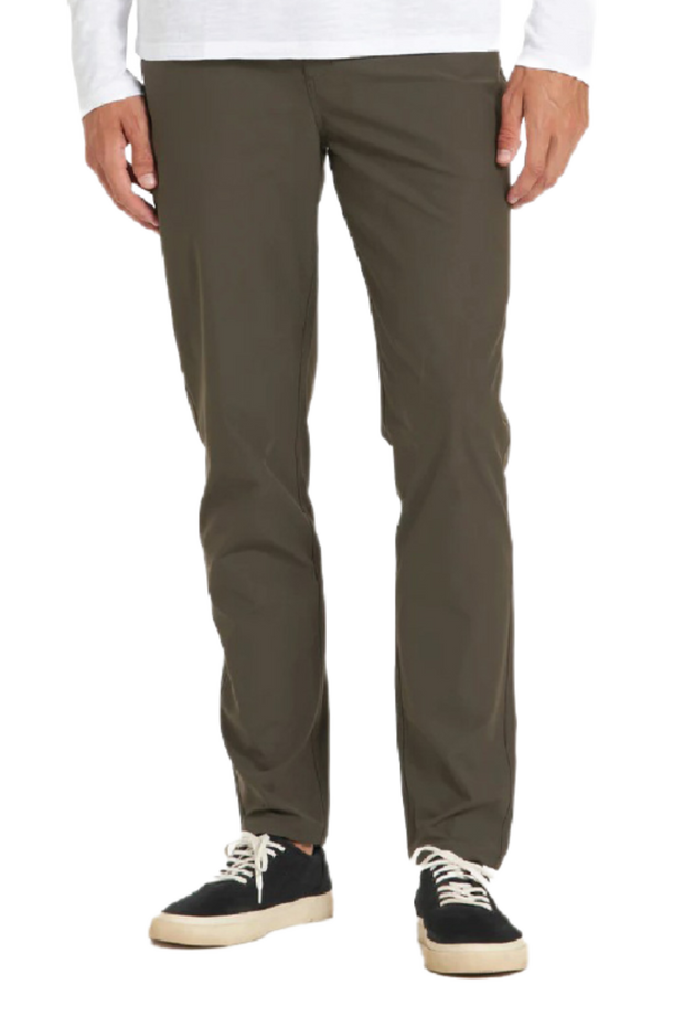 Tech Power Stretch 5-Pocket Pant, Warp Knit 100% Polyester, Dark Olive