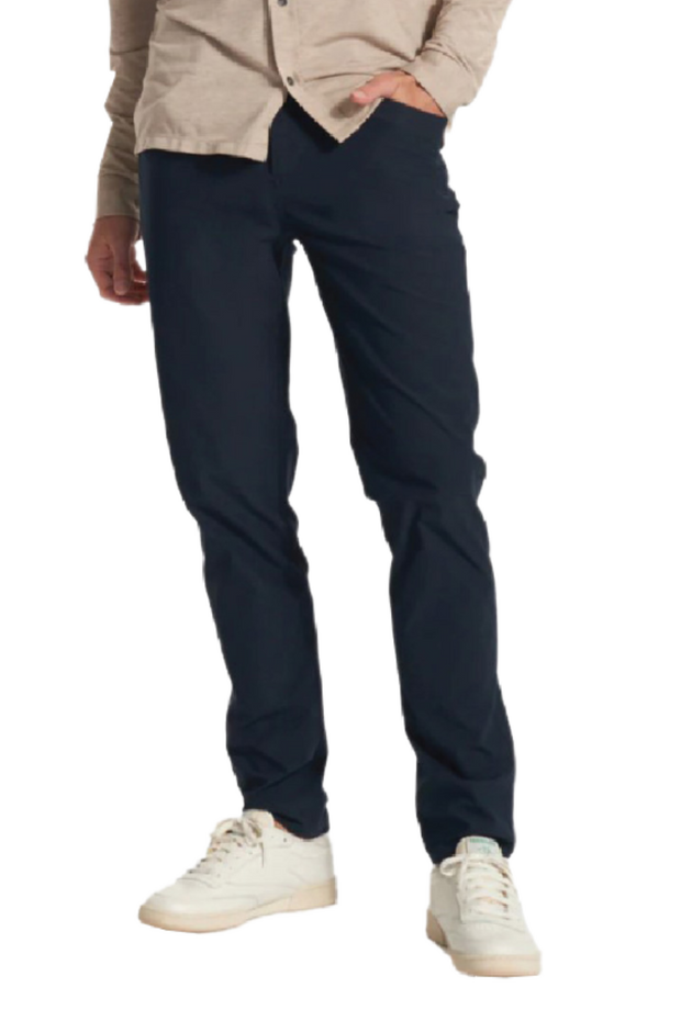 Tech Power Stretch 5-Pocket Pant, Warp Knit 100% Polyester, Navy