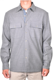 Brushed Twill Heather Shirt Jacket