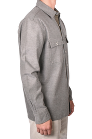 Brushed Twill Heather Shirt Jacket