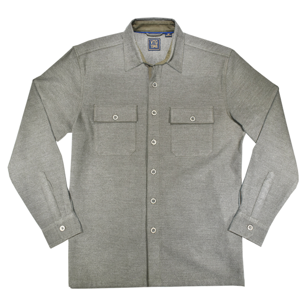 Brushed Twill Heather Shirt Jacket