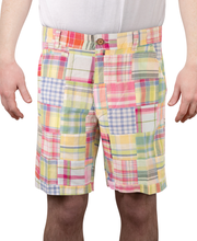 Patch Madras Short, Light Blue