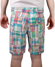 Patch Madras Short, Sky Blue