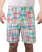 Patch Madras Short, Sky Blue