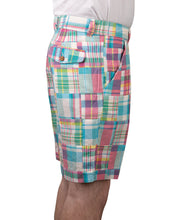 Patch Madras Short, Sky Blue