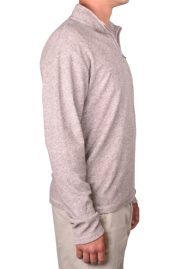 Soft Brushed Sweater Knit Qzip