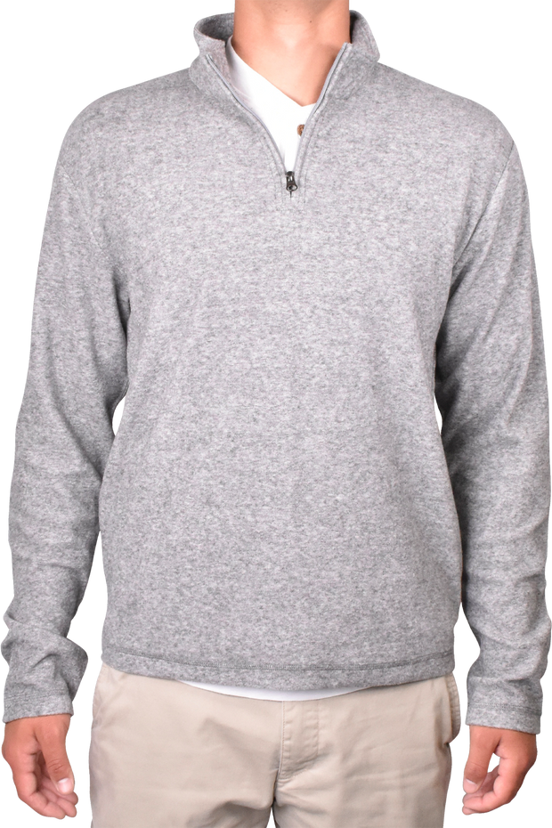 Soft Brushed Sweater Knit Qzip