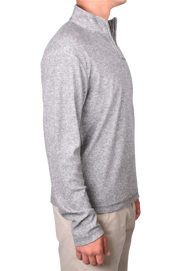 Soft Brushed Sweater Knit Qzip