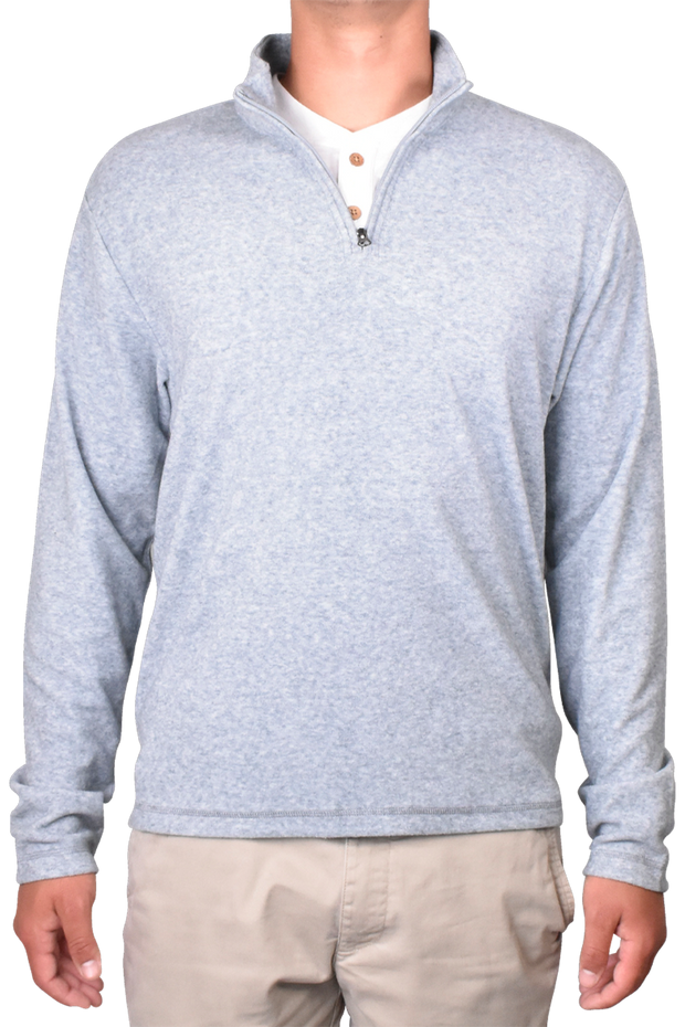 Soft Brushed Sweater Knit Qzip